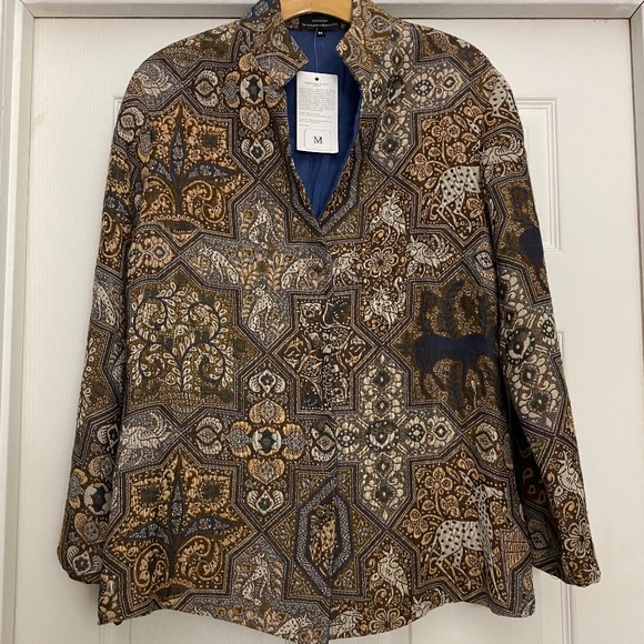 THE MET Persian Star Tapestry Jacket ~ metropolitan museum of art M - Picture 1 of 9